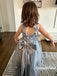 Spaghetti Straps Little Wedding Guest Tulle Unique High-Low Flower Girl Dresses, FG1456