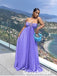 Sexy Lilac Special Fabric Sleeveless A-Line Long Prom Dresses, PD3867