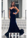 Sexy Spaghetti Straps V-Neck Sleeveless Mermaid Maxi Prom Dress, PD4023