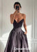 Sexy Sweetheart Deep V-Neck Sleeveless A-Line Prom Dress, PD4030