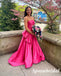 Sexy Satin Sweetheart A-Line Long Prom Dresses,PD3678