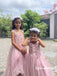 Spaghetti Straps Little Wedding Guest Tulle Unique High-Low Flower Girl Dresses, FG1456