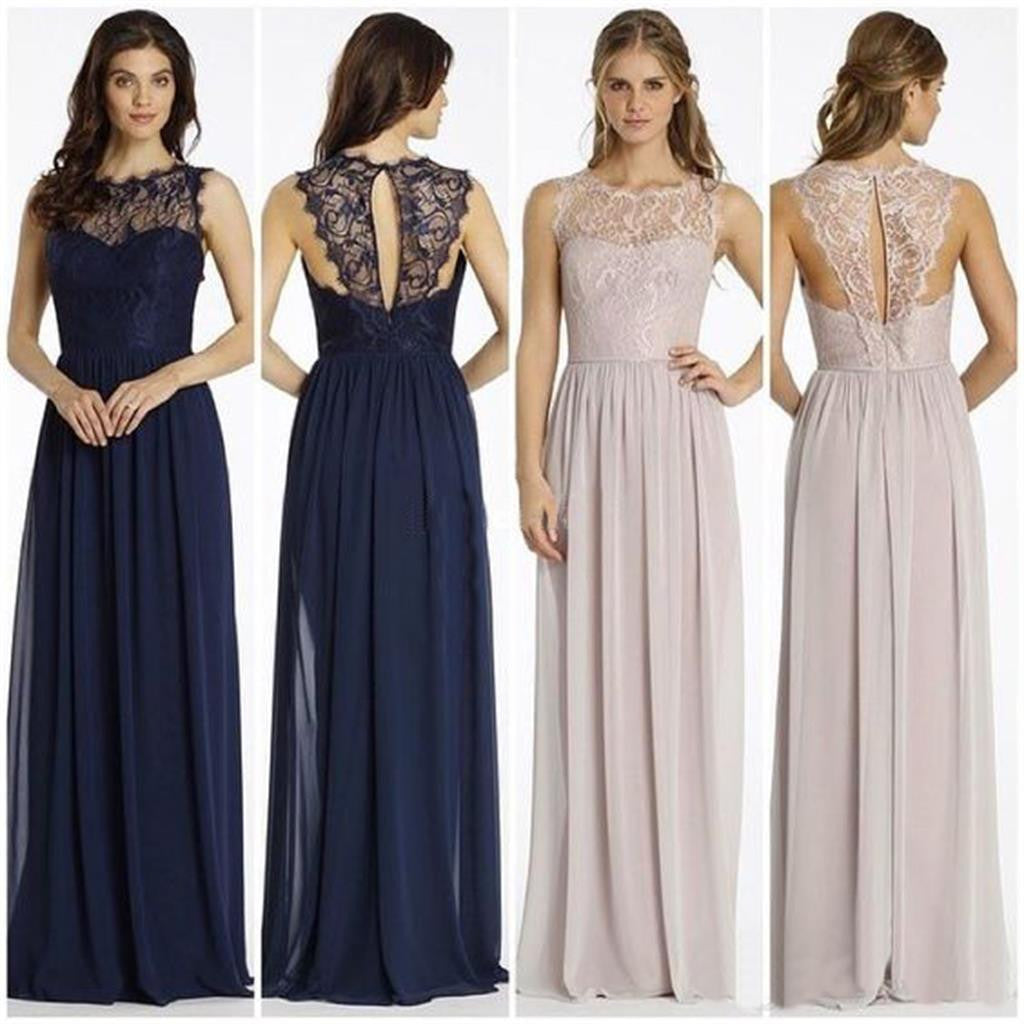 Chiffon with lace top Unique New Cheap popular Bridesmaid Dresses, wedding guest dress, PD0341