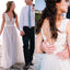 New Arrival  Beach Elegant Most Popular Lace A Line  Tulle Wedding Dress, WD0099