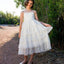 Simple Design Ivory Lace Spaghetti Junior Bridesmaid Dresses, Cheap Flower Girl Dresses,  FG040