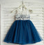 Top Lace Tulle Sleeveless Zipper Back Lovely Pretty Flower Girl Dresses , FG0085