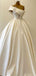 Elegant A-line One Shoulder Satin Wedding Dress, Wedding Gown, WD0599