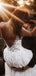 A-line V-Neck Lace Beach Long Modest Wedding Dresses WD0540