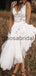 A-line V-Neck Lace Beach Long Modest Wedding Dresses WD0540