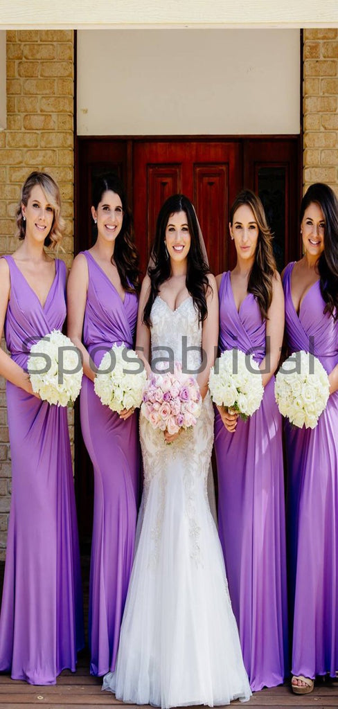 Beach Cheap Purple Elegant Bridesmaid Dresses, Wedding Guest WG791
