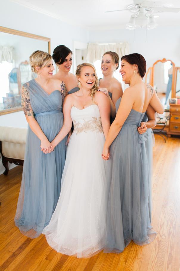 Blue Grey Cheap Long Tulle Mismatched Convertible Pretty Modest Mismatched Fairy Bridesmaid Dresses, Custom Cheap Bridesmaid dresses, WG250 - SposaBridal