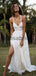 Charming Lace A-line Fashion Spaghetti Straps Wedding Dresses, Bridals Dresses WD0431