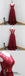 Log Red Lace Scoop Elegant Popular A-Line Floor-Length Bridesmaid Dresses, Prom dresses,WG338