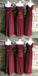 Mismatched Long Chiffon Cheap Formal Winter Floor-length Bridesmaid Dresses ,WG387