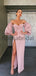 Off the Shoulder Pink Side Slit  Simple Cheap Prom Dresses PD2231