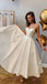 Spaghetti Straps Sweetheart Simple Elegant A-line Ankle Length Prom Dress, PD3414